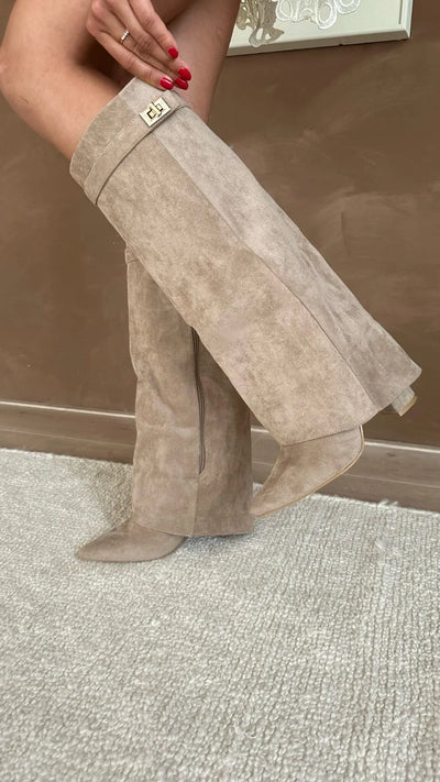 Molly Boots - Taupe